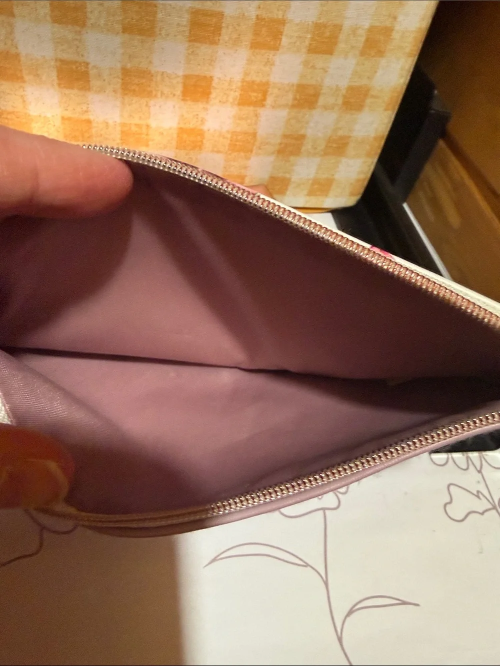 ipsy Rose Gold Metallic Cosmetic Pouches  with Embossed Quote and butterflies